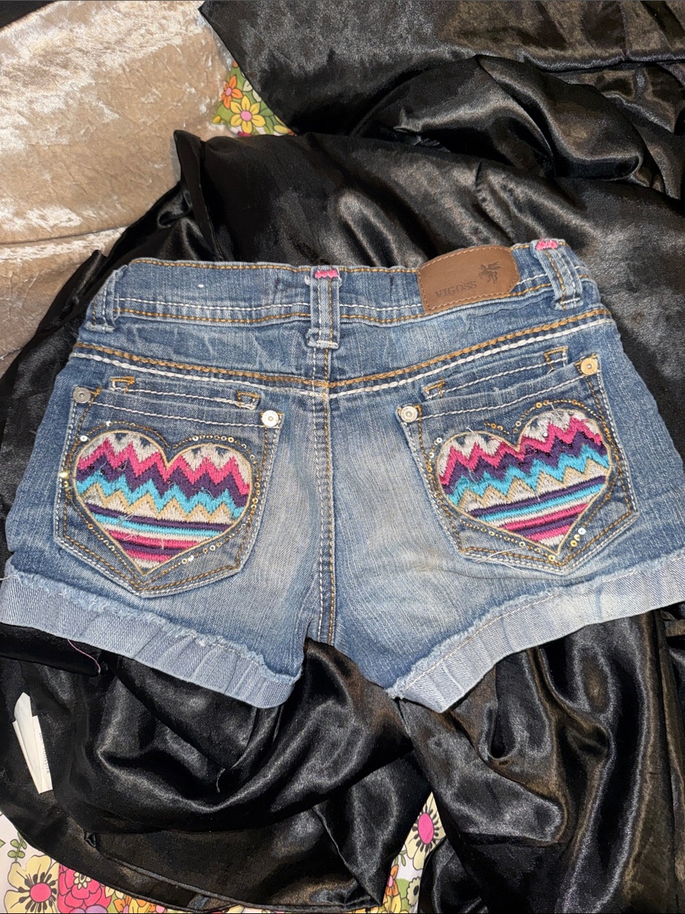 Vigoss Brand Heart Jean Shorts!!!